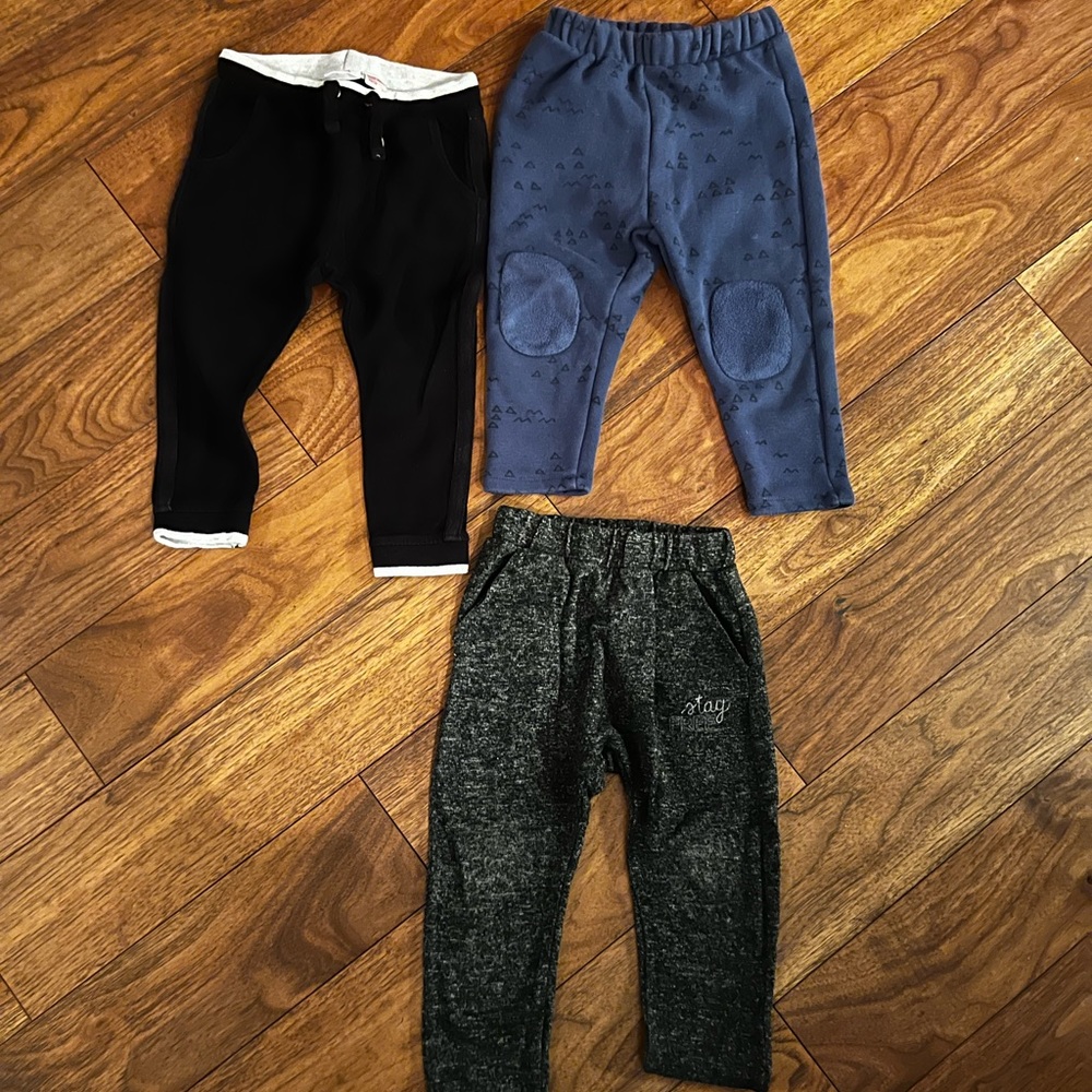 Set of Zara boys sweat pants- size 2/3